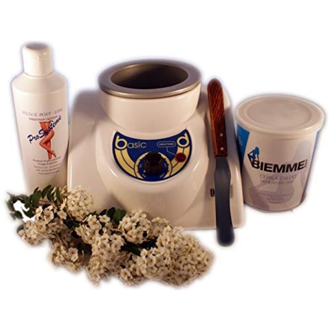 EPILWAX S.A.S - Kit Wachs Komplett Profi. Wachserwärmer von 800 ml mit Topf heißes Wachs 800 ml Hot Wax Wachs für Intim, Achseln und Gesicht. (Amazon-Produktseite anzeigen)