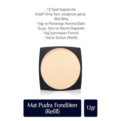 Estée Lauder, Double Wear Stay-In-Place Matte Powder Foundation Refill - 2N1 Desert Beige, 12 g.