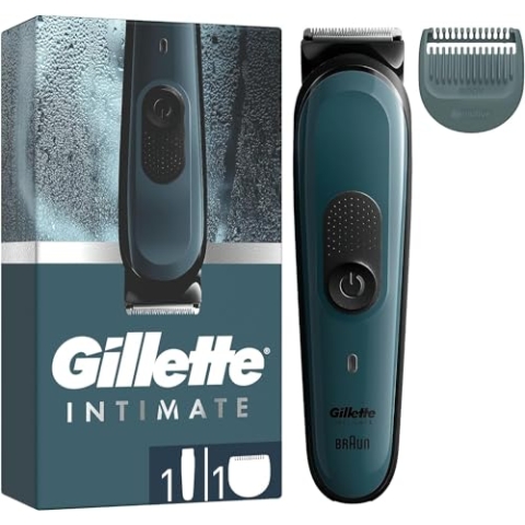 Gillette Intimate Intimate Haarschneider für Herren I3, für Intimbereich Skinfirst für Herren, wasserdicht, Präzision und Komfort für eine optimale Rasur