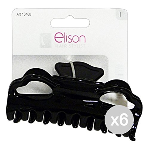 Set 6 Möwe Zange 13468 E. Large Fantasy Black (13433) Zubehör für Haar