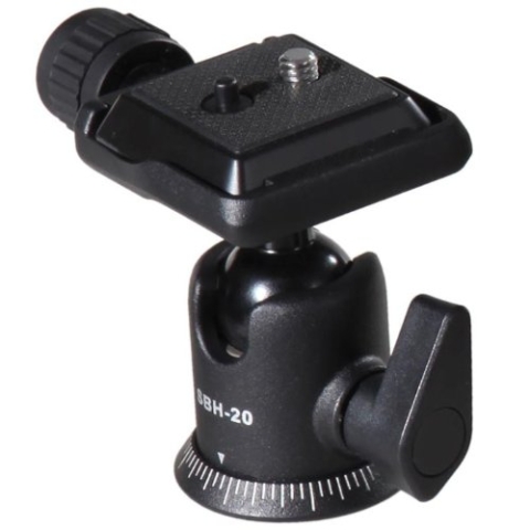 Vanguard SBH-20 Kugelkopf (165g, max. 4kg) mit Schnellwechselplatte QS-36