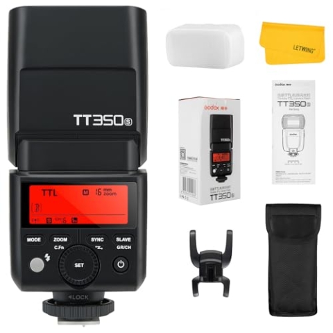 Godox TT350S TTL 2.4G HSS 1 / 8000s GN36 Kamera Flash Speedlite für Sony Kompatibel für Sony Mirrorless Digitalkamera