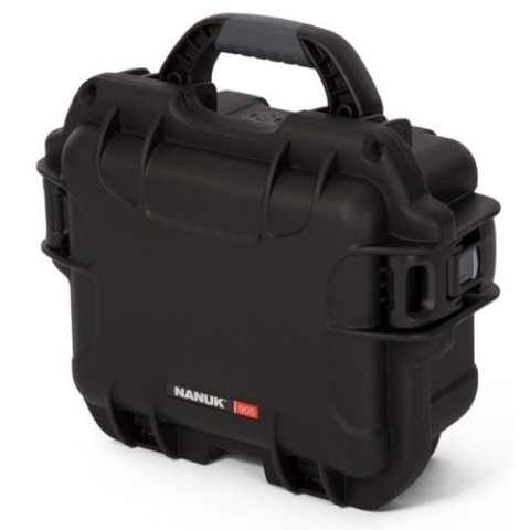 Nanuk 905 wasserdichter Hartschalenkoffer mit Schaumstoffeinlage für RodeLink Wireless Kit, Schwarz