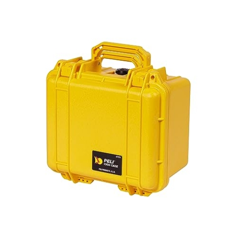 PELI 1300 Koffer mit Maximalem Schutz, IP67 Wasser- und Staubdicht, 6L Volumen, Ohne Schaum, Gelb