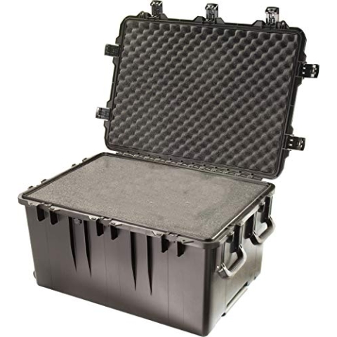 PELI Storm IM3075 Großer Industriekoffer für Sicheren Transport, Wasser- und Staubdicht, 181L Volumen, Mit Schaumstoffeinlage (Anpassbar), Schwarz