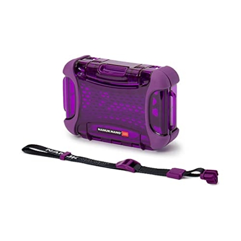 Nanuk 320 Nano Serie Wasserdichtes Medium Hartschalenkoffer für Handys, Kameras und Elektronik - Lila