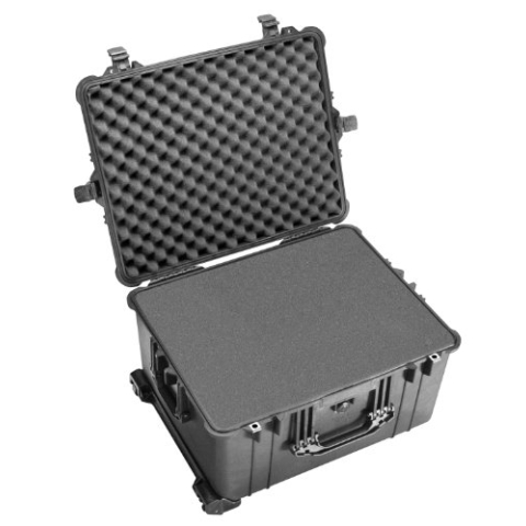 PELI 1620 Professioneller Kamerakoffer, IP67 Wasser- und Staubdicht, 72L Volumen, Mit Einteilersystem, Schwarz