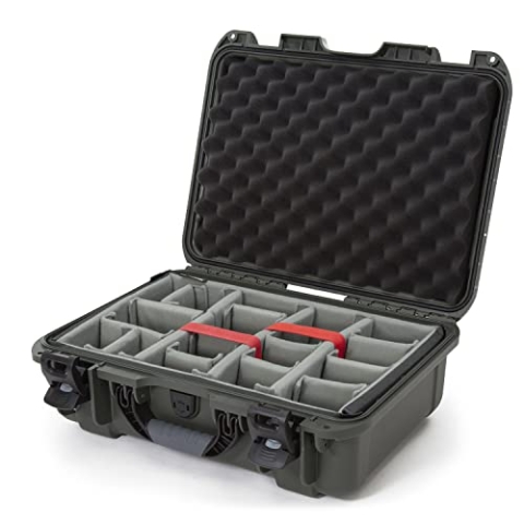 NANUK 925 wasserdichte Hartschalenkoffer mit Gepolsterte Scheidingswand - Olive
