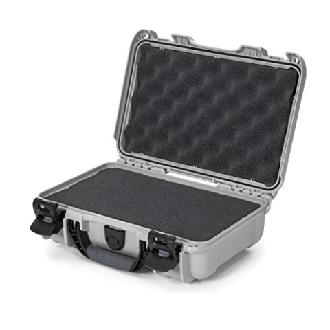 NANUK 909 Wasserdichter Hartschalenkoffer Mit Plüschschaumeinlage - Silber