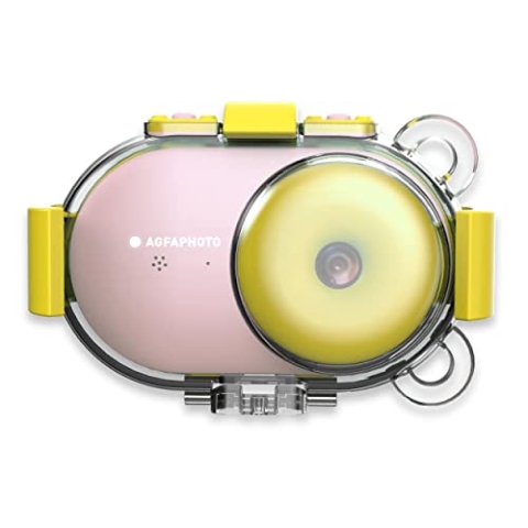 AgfaPhoto Fotokamera, wasserdicht, für Kinder, inkl. MSD8GB Rosa