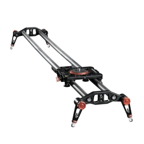 Walimex Pro Carbon Video Slider Pro (100 cm, ruckelfreie Kamerafahrten, inklusiv Transporttasche und Wasserwage) schwarz