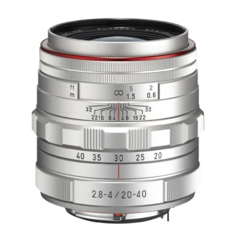 Pentax HD DA F2.8-4ED DC WR Limited K-Mount Objektiv (20-40 mm) silber