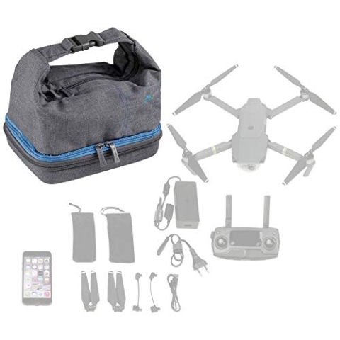 RIVACASE Rucksack für DJI Mavic Pro Farbe Grau
