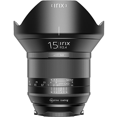 Irix ® Ultraweitwinkelobjektiv Blackstone 15mm f2,4 für Pentax K (95mm Filtergewinde, für Vollformat, leuchtende Beschriftung, optimierter Fokusring)