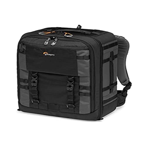 Lowepro LP37269-PWW Pro Trekker BP 450 AW II Kamerarucksack mit MaxFit Einteilern für 15-Zoll-Laptop/iPad, spiegellose Profikamera/DSLR, Sony, Canon, Nikon, Gimbal, Drohne, DJI, schwarz/dunkelgrau