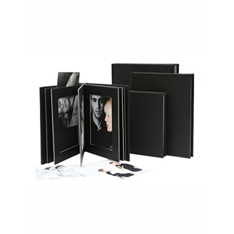 Passepartoutalbum Größe (Bild): 18 cm H x 13 cm B, Farbe: Schwarz
