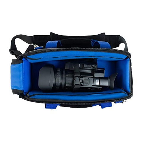 camRade camBag Single Small Schultertasche Blau, Grau