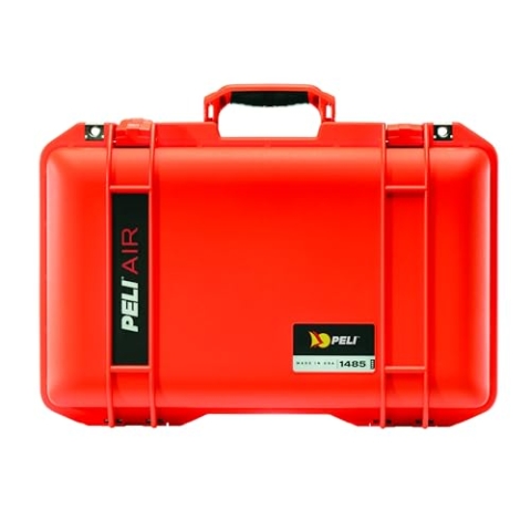 PELI 1485Air Leichter Schutzkoffer für Kameraequipment, Wasser- und Staubdicht, 18L Volumen, Ohne Schaumstoffeinlage, Farbe: Orange