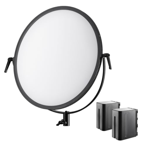 Walimex Pro Soft LED 700 Round Bi-Color, 1 Stück, schwarz