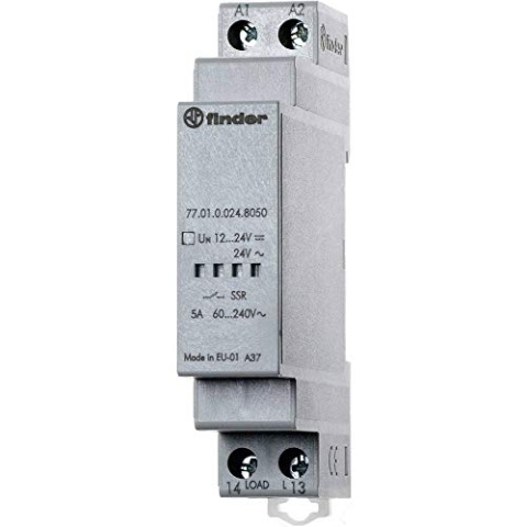 FINDER Serie 77 - Solide modulare Relais, 24 VAC/DC Zero Crossing