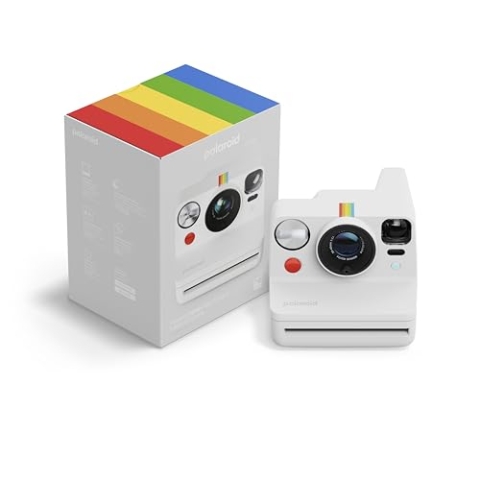 Polaroid – Now+ Generation 3 – Sofortbildkamera mit Bluetooth-Verbindung – Weiß (9161)