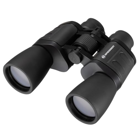 Bresser 7x50 Porro-Fernglas Muskoka Lichtstarkes Fernglas für Vogelbeobachtung, Naturerkundung, 122 m Sehfeld, mit Mitteltriebfokussierung