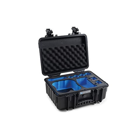 B&W Transportkoffer Outdoor für Drohne DJI Avata, Pro-View Combo, Explorer Combo und Fly More Set - Typ 4000 schwarz - wasserdicht nach IP67 Zertifizierung, staubdicht, bruchsicher und unverwüstlich