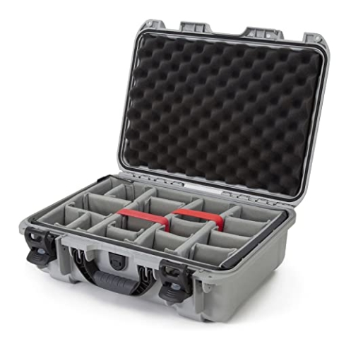 NANUK 925 Wasserdichter Hartschalenkoffer Mit Gepolsterten Trennwänden - Silber
