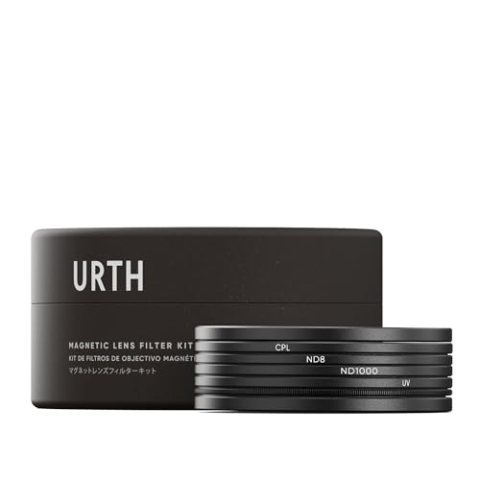 Urth 49mm Magnetisches UV, Polfilter (CPL), ND8, ND1000 Filter Kit (Plus+)