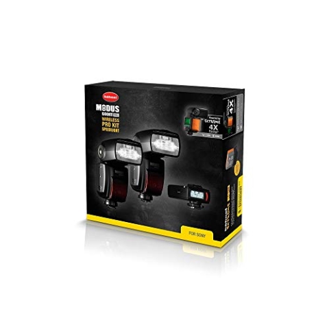 Hähnel - MODUS 600RT MK II - Pro Kit - für Sony - Drahtlose Konnektivität - TTL, Manuell & Multi-Modi - Schnellverschluss-Blitzschuh - Eingebauter 2.4GHz Funkempfänger & -sender