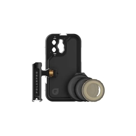 PolarPro - LiteChaser iPhone 14 Pro - Cage Kit - Inkl. iPhone 14 Pro Cage - Einzelgriff - VND 3-5 Filter