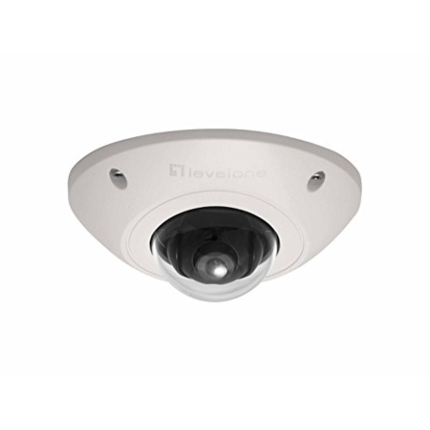 LevelOne FCS-3073 Feste-Dom-IP-Netzwerk-Kamera, 2 Megapixel, 802.3af PoE, Vandalensicher, Innen/Außen, Grau