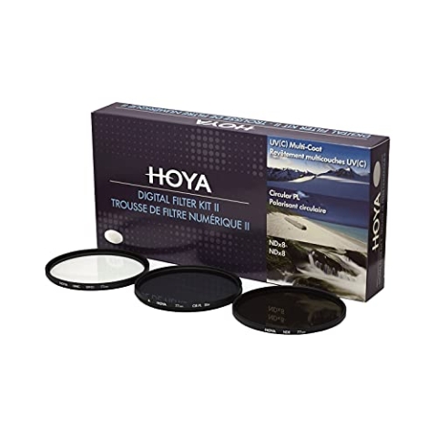 Hoya Digital Filter Kit (77mm) inkl Cirkular Polfilter/ND-Filter (NDx8)/HMC-C, UV-Filter
