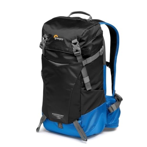 Lowepro PhotoSport BP 15L AW III, Wander Kamerarucksack für Spiegellose, seitlicher Zugriff, herausnehmbarer Kameraeinsatz und Zubehörgurtsystem, Blau un Schwarz, kompatibel mit Sony α6000