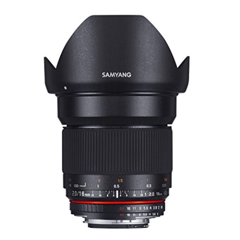 Samyang 16mm F2.0 Objektiv für Anschluss Sony Alpha