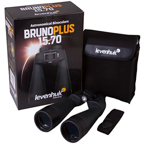 Levenhuk Bruno Plus 15x70 Leistungsstarkes Astronomie-Fernglas für Die Sternbeobachtung mit Mehrfach Vergüteten Linsen und Versiegeltem Gehäuse
