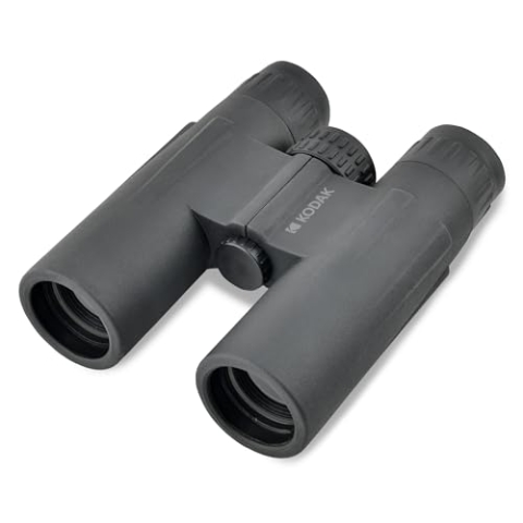 KODAK Fernglas BCS600: Kompaktes Fernglas, 12-fache Vergrößerung, mit Umhängeband und Transporttasche, Objektivdurchmesser 32 mm – Schwarz