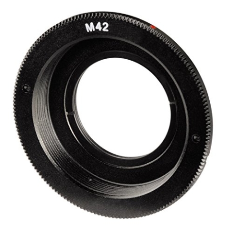 Hama Objektivadapter M42 für Nikon, Metall, Schwarz