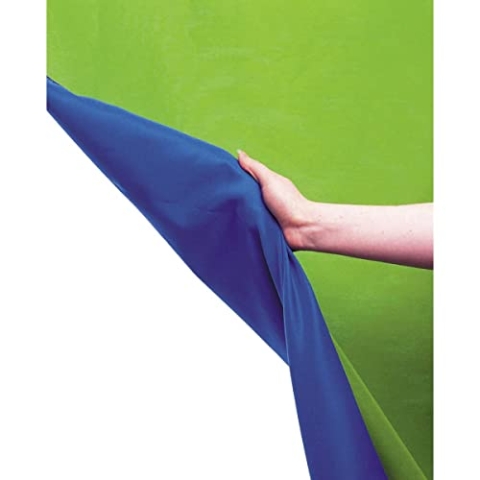 Manfrotto LL lc5787 Wende Vorhang – 3 x 3,5 m, Chromakey Blau/Grün