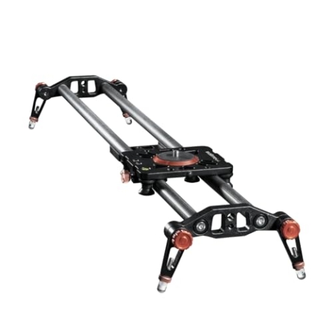 Walimex Pro Carbon Video Slider Pro (80 cm, ruckelfreie Kamerafahrten, inklusiv Transporttasche und Wasserwage) schwarz