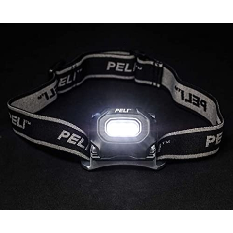 Peli 2745Z0: Multi-Modus LED-Sicherheits-Stirnlampe, ATEX Zone 0 zertifiziert, hochwertige Qualität für auf der Baustelle geeignet, IP54 staub- und Spritzwassergeschützt, 40h Brenndauer, Schwarz