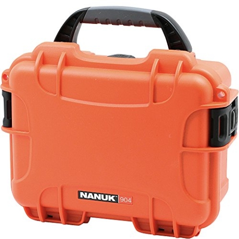 Nanuk 904 Wasserdichter Hartschalenkoffer Mit Plüschschaumeinlage - Orange