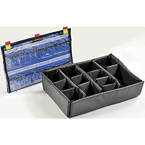 Peli 1505EMS EMS-Zubehörsatz (Deckeleinteilungs- und Trennwand-Set), Original Protector Case Zubehör, Kompatibel 1500, Farbe: Schwarz