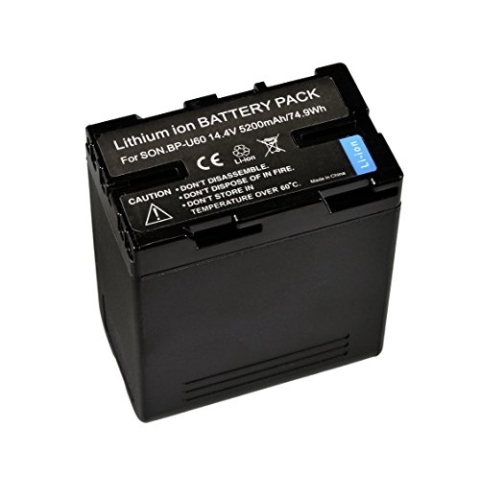Bresser Lithium-Ionen Akku für Sony BP-U60 Camcorder (14,4V, 5200mAh)