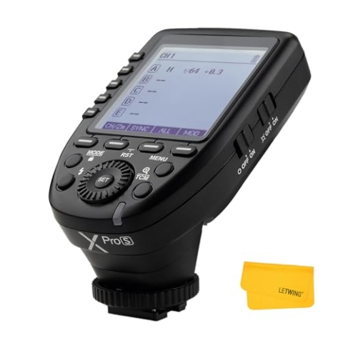 Godox Xpro-S für Sony Blitzauslöser, 2.4G TTL Drahtloser Blitzauslöser 1/8000s HSS TTL Convert Manuelle Funktion Großer Bildschirm