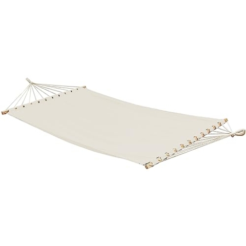 AMANKA XXL Stabhängematte 200x120 Doppelhängematte 2 Personen Hängematte Beige