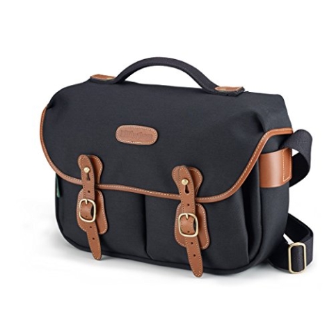 Billingham Canvas-Kamera-Tasche Hadley Pro (klein, mit braunen Lederrändern) Schwarz / Braun