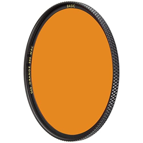 B+W Orangefilter 040 MRC Basic 52mm (16x vergütet, Professional) 1102657 Black