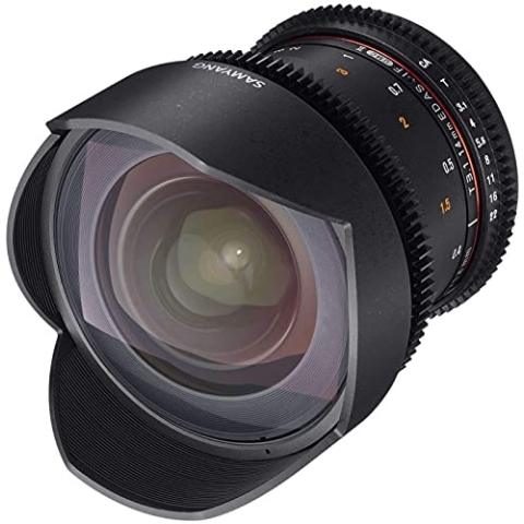 SAMYANG 13014T3.1N T3.1 VDSLR ED UMC II Objektiv für Anschluss Nikon (14mm)