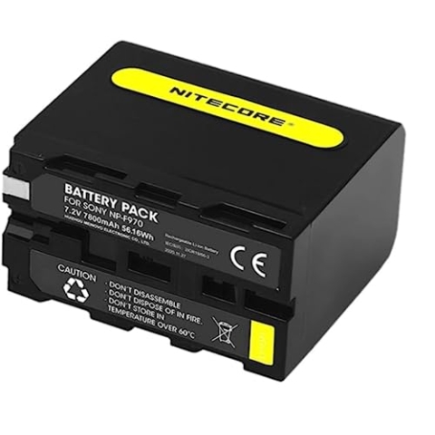 Nitecore NP-F970 Li-Ion-Akku für Kameras Sony NEX-FS700, NEX-FS100J, PXW-Z100, HVR-HD1000E, etc